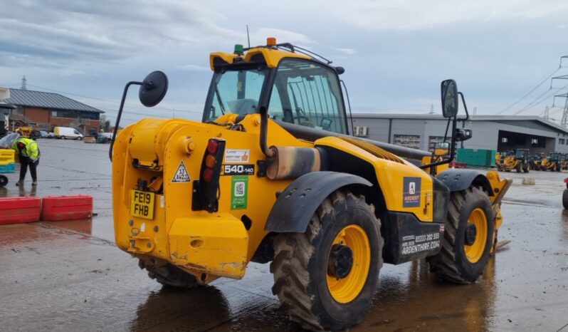 2019 JCB 540-140 Hi Viz Telehandlers For Auction: Leeds – 22nd, 23rd, 24th & 25th January 25 @ 8:00am full