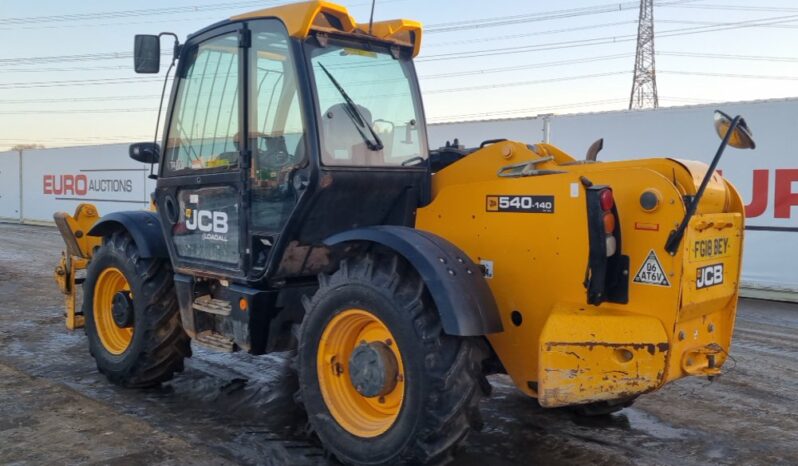 2018 JCB 540-140 Hi Viz Telehandlers For Auction: Leeds – 22nd, 23rd, 24th & 25th January 25 @ 8:00am full