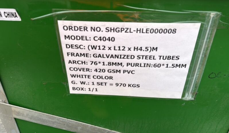 Unused Essential  40′ x 40′ PVC Dome Shelter Modular Buildings For Auction: Leeds – 22nd, 23rd, 24th & 25th January 25 @ 8:00am full