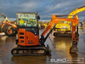 2019 Hitachi ZX26U-5A CR Mini Excavators For Auction: Leeds – 22nd, 23rd, 24th & 25th January 25 @ 8:00am full