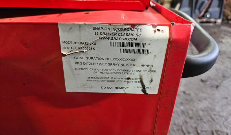 1 SNAP-ON TOOL CABINET DAMAGED For Auction on 2025-02-04 For Auction on 2025-02-04 full