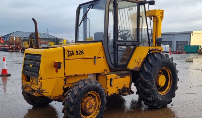 JCB 926B Rough Terrain Forklifts For Auction: Leeds – 22nd, 23rd, 24th & 25th January 25 @ 8:00am full