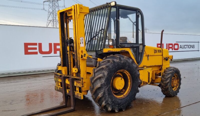 JCB 926B Rough Terrain Forklifts For Auction: Leeds – 22nd, 23rd, 24th & 25th January 25 @ 8:00am