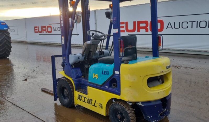 Komatsu FG14C-16 Forklifts For Auction: Leeds – 22nd, 23rd, 24th & 25th January 25 @ 8:00am full