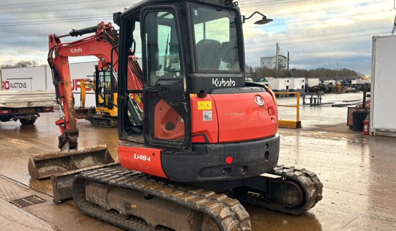 2014 Kubota U48-4 Mini Excavators For Auction: Leeds – 22nd, 23rd, 24th & 25th January 25 @ 8:00am full