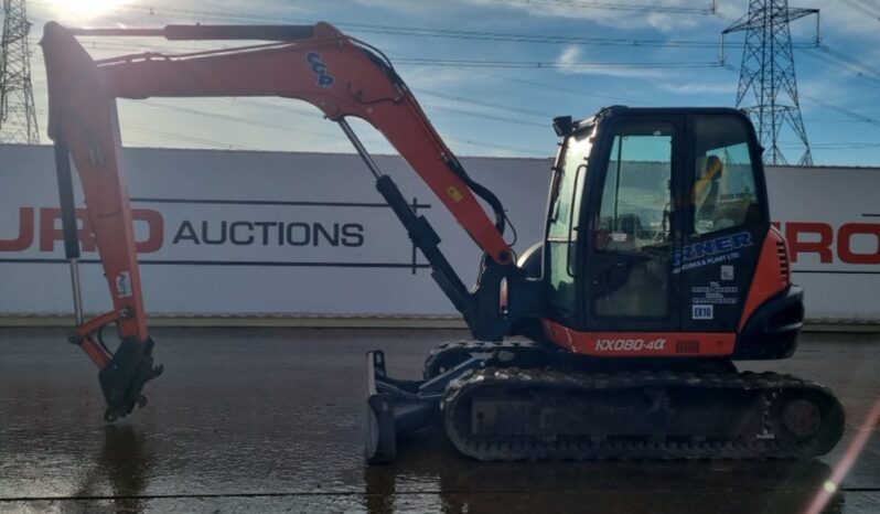 2018 Kubota KX080-4A 6 Ton+ Excavators For Auction: Leeds – 22nd, 23rd, 24th & 25th January 25 @ 8:00am full