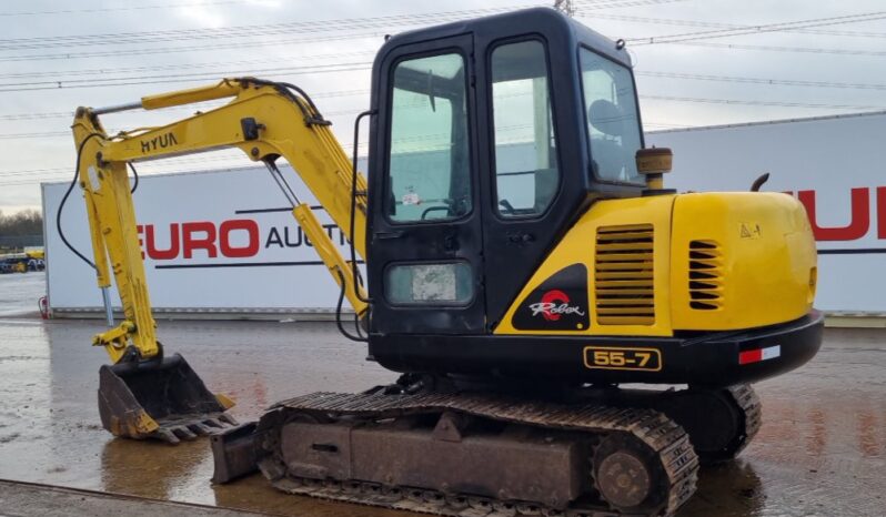 Hyundai R55-7 Mini Excavators For Auction: Leeds – 22nd, 23rd, 24th & 25th January 25 @ 8:00am full