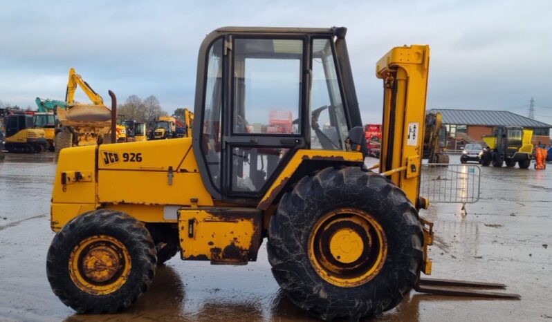 JCB 926B Rough Terrain Forklifts For Auction: Leeds – 22nd, 23rd, 24th & 25th January 25 @ 8:00am full