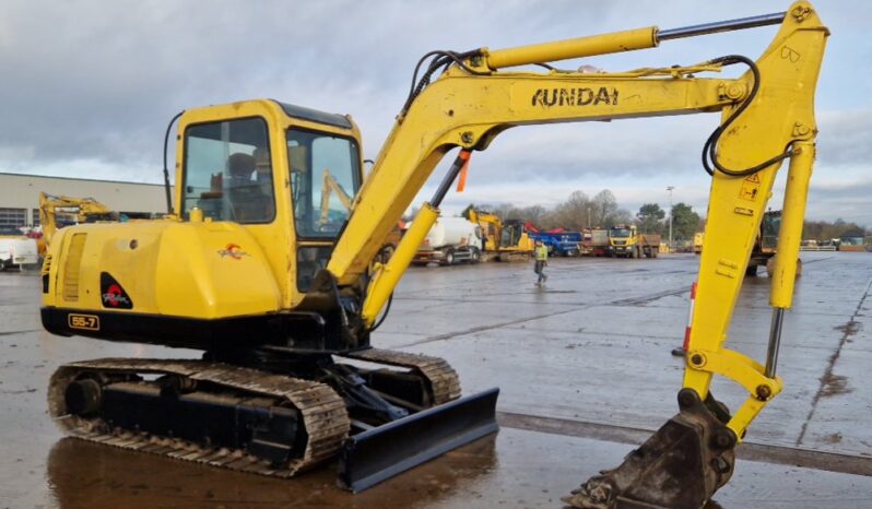 Hyundai R55-7 Mini Excavators For Auction: Leeds – 22nd, 23rd, 24th & 25th January 25 @ 8:00am full