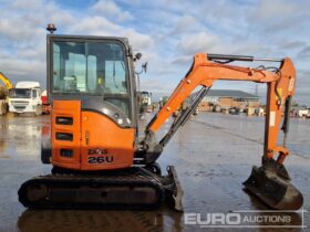 2017 Hitachi ZX26U-5A Mini Excavators For Auction: Leeds – 22nd, 23rd, 24th & 25th January 25 @ 8:00am full