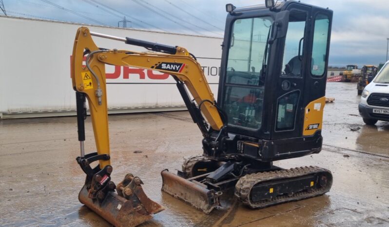 2022 Sany SY18C Mini Excavators For Auction: Leeds – 22nd, 23rd, 24th & 25th January 25 @ 8:00am