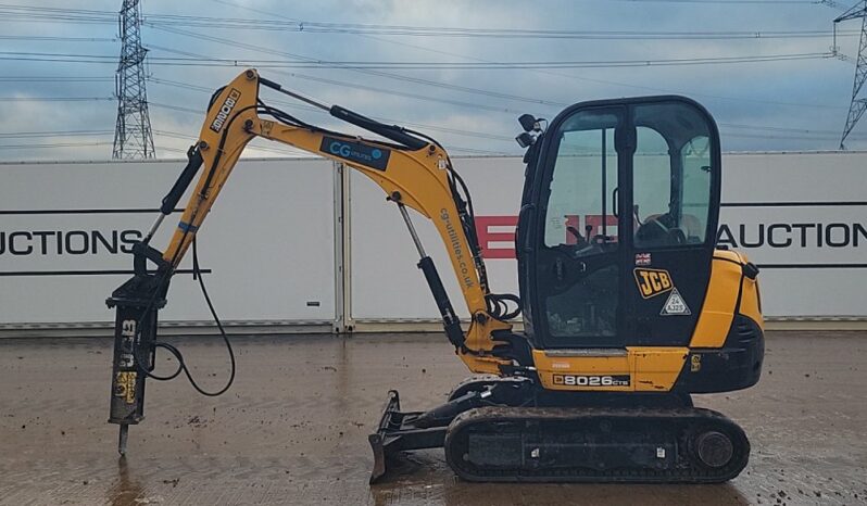 2014 JCB 8026 Mini Excavators For Auction: Leeds – 22nd, 23rd, 24th & 25th January 25 @ 8:00am full