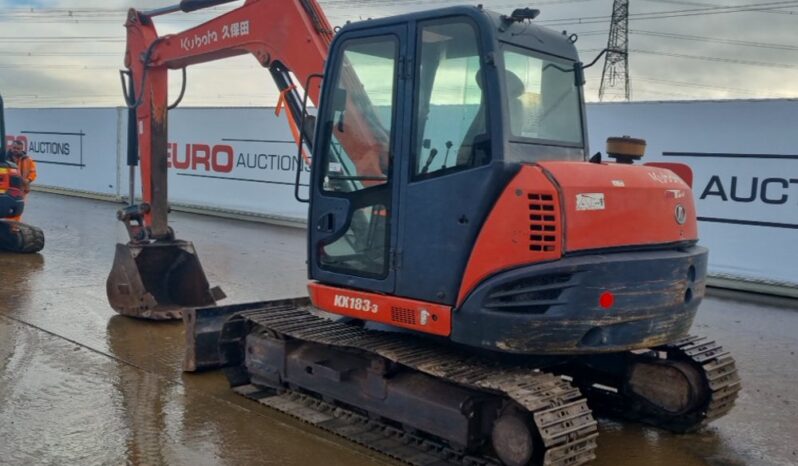 Kubota KX183-3 6 Ton+ Excavators For Auction: Leeds – 22nd, 23rd, 24th & 25th January 25 @ 8:00am full