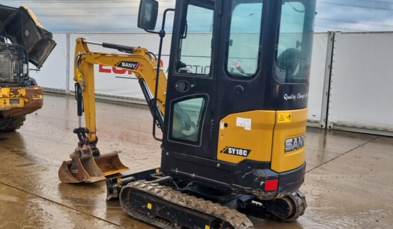 2022 Sany SY18C Mini Excavators For Auction: Leeds – 22nd, 23rd, 24th & 25th January 25 @ 8:00am full