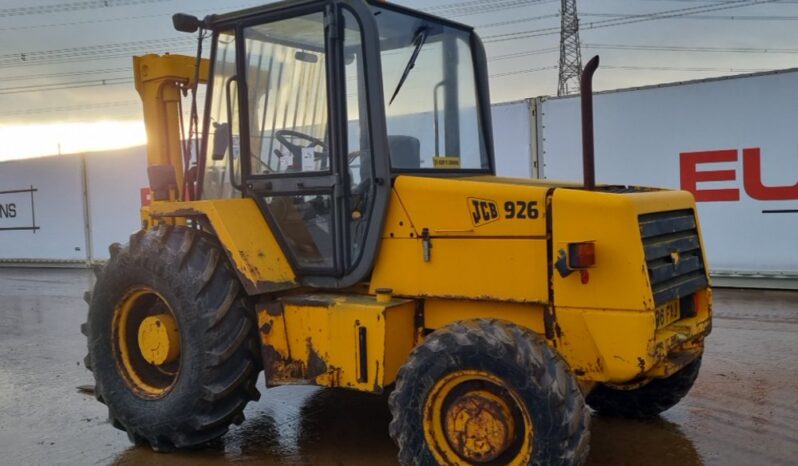 JCB 926B Rough Terrain Forklifts For Auction: Leeds – 22nd, 23rd, 24th & 25th January 25 @ 8:00am full