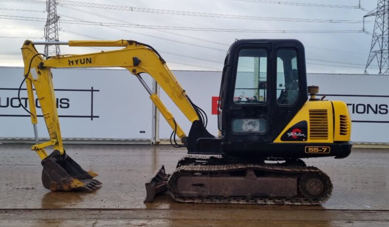 Hyundai R55-7 Mini Excavators For Auction: Leeds – 22nd, 23rd, 24th & 25th January 25 @ 8:00am full