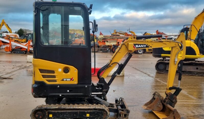 2022 Sany SY18C Mini Excavators For Auction: Leeds – 22nd, 23rd, 24th & 25th January 25 @ 8:00am full