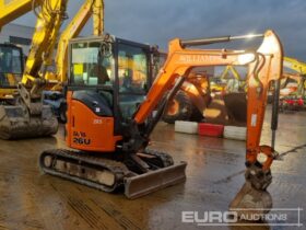 2019 Hitachi ZX26U-5A CR Mini Excavators For Auction: Leeds – 22nd, 23rd, 24th & 25th January 25 @ 8:00am full