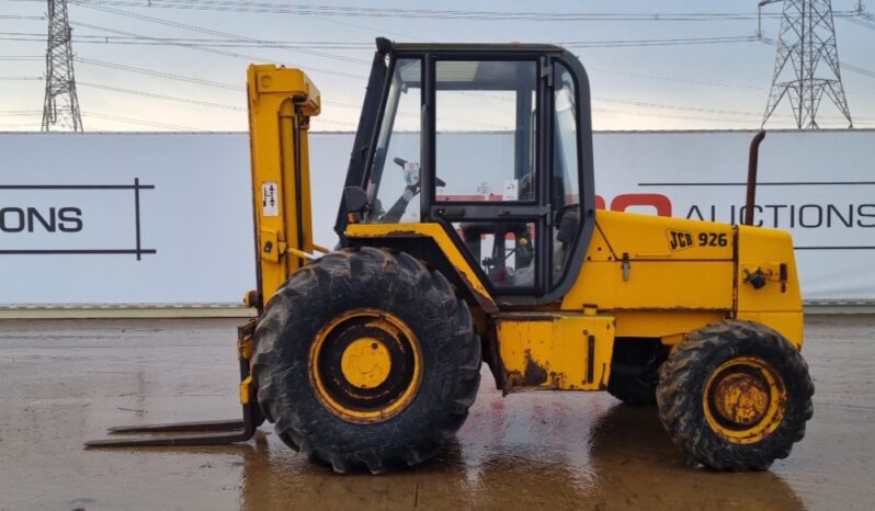 JCB 926B Rough Terrain Forklifts For Auction: Leeds – 22nd, 23rd, 24th & 25th January 25 @ 8:00am full