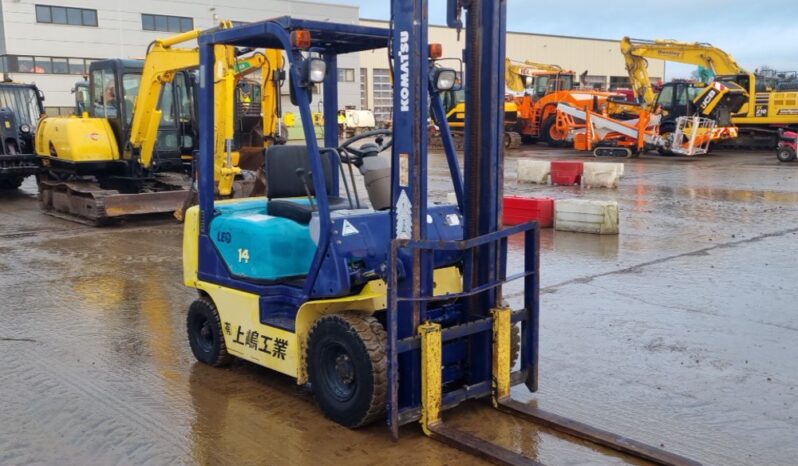 Komatsu FG14C-16 Forklifts For Auction: Leeds – 22nd, 23rd, 24th & 25th January 25 @ 8:00am full