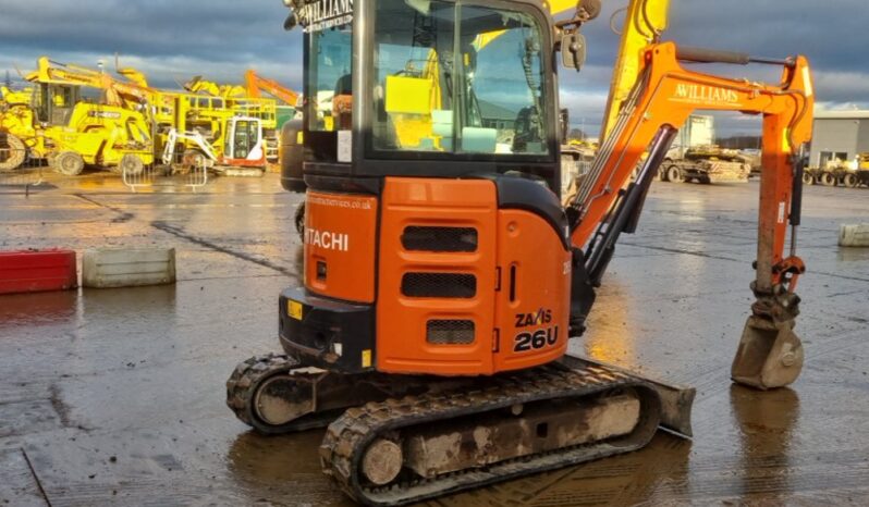 2019 Hitachi ZX26U-5A CR Mini Excavators For Auction: Leeds – 22nd, 23rd, 24th & 25th January 25 @ 8:00am full