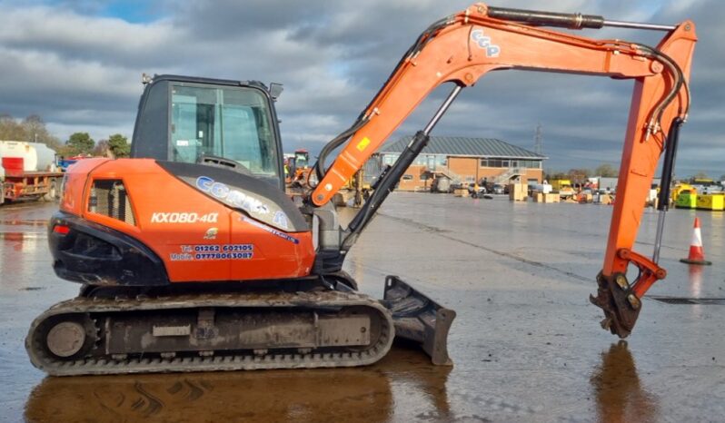 2018 Kubota KX080-4A 6 Ton+ Excavators For Auction: Leeds – 22nd, 23rd, 24th & 25th January 25 @ 8:00am full