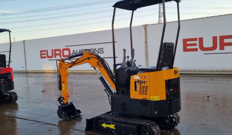 Unused 2024 JPC HT12 Micro Excavators For Auction: Leeds – 22nd, 23rd, 24th & 25th January 25 @ 8:00am full