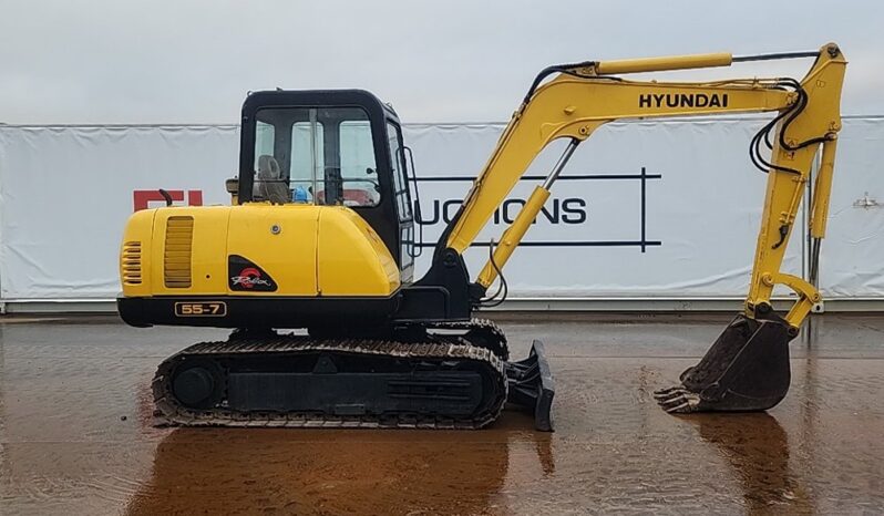 Hyundai R55-7 Mini Excavators For Auction: Dromore – 21st & 22nd February 2025 @ 9:00am For Auction on 2025-02-22 full