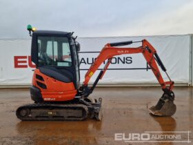 2016 Kubota U20-3EU Mini Excavators For Auction: Dromore – 21st & 22nd February 2025 @ 9:00am For Auction on 2025-02-22 full