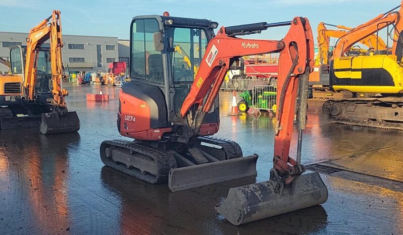 2015 Kubota U27-4 Mini Excavators For Auction: Leeds – 22nd, 23rd, 24th & 25th January 25 @ 8:00am full