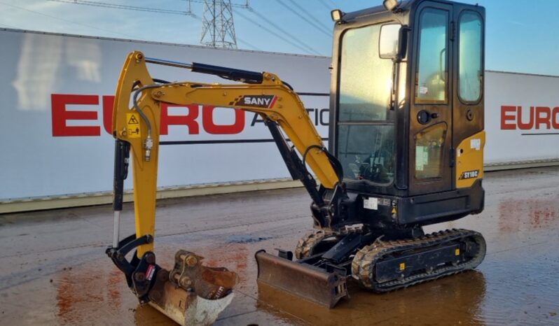 2022 Sany SY18C Mini Excavators For Auction: Leeds – 22nd, 23rd, 24th & 25th January 25 @ 8:00am