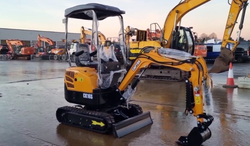 Unused 2024 Captok CK16S Micro Excavators For Auction: Leeds – 22nd, 23rd, 24th & 25th January 25 @ 8:00am full