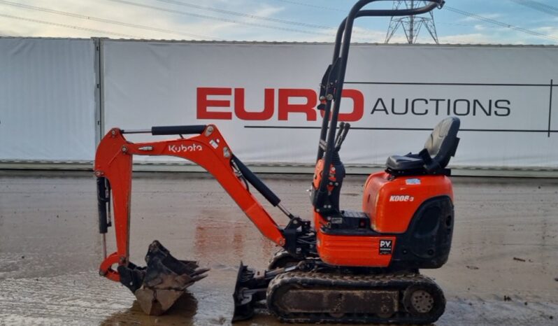 2020 Kubota K008-3 Micro Excavators For Auction: Leeds – 22nd, 23rd, 24th & 25th January 25 @ 8:00am full