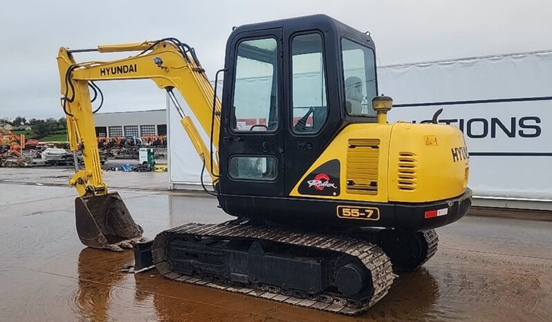 Hyundai R55-7 Mini Excavators For Auction: Dromore – 21st & 22nd February 2025 @ 9:00am For Auction on 2025-02-22 full