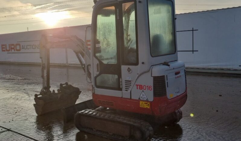 2012 Takeuchi TB016 Mini Excavators For Auction: Leeds – 22nd, 23rd, 24th & 25th January 25 @ 8:00am full