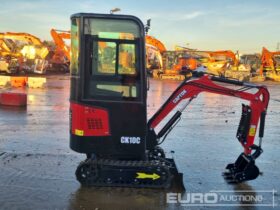 Unused 2024 Captok CK10C Micro Excavators For Auction: Leeds – 22nd, 23rd, 24th & 25th January 25 @ 8:00am full