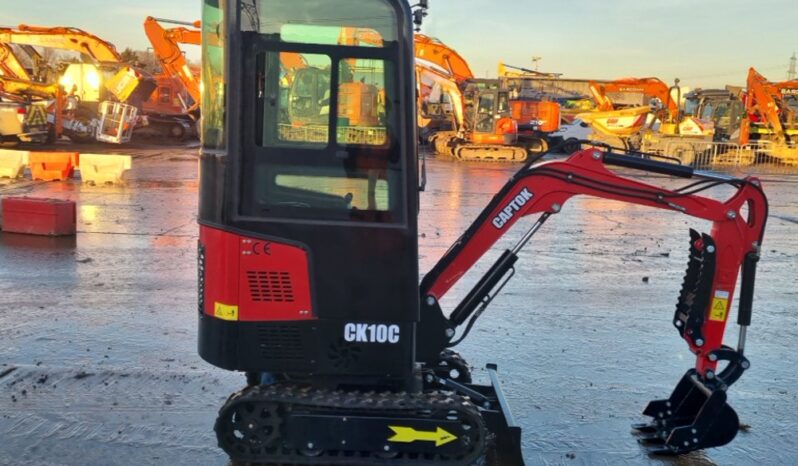 Unused 2024 Captok CK10C Micro Excavators For Auction: Leeds – 22nd, 23rd, 24th & 25th January 25 @ 8:00am full