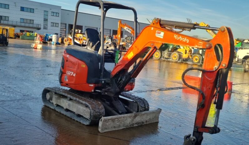 2016 Kubota U27-4 Mini Excavators For Auction: Leeds – 22nd, 23rd, 24th & 25th January 25 @ 8:00am full