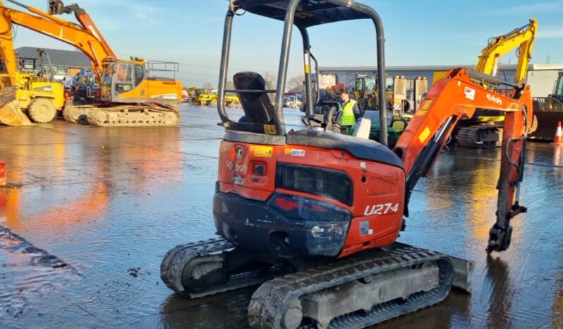 2016 Kubota U27-4 Mini Excavators For Auction: Leeds – 22nd, 23rd, 24th & 25th January 25 @ 8:00am full