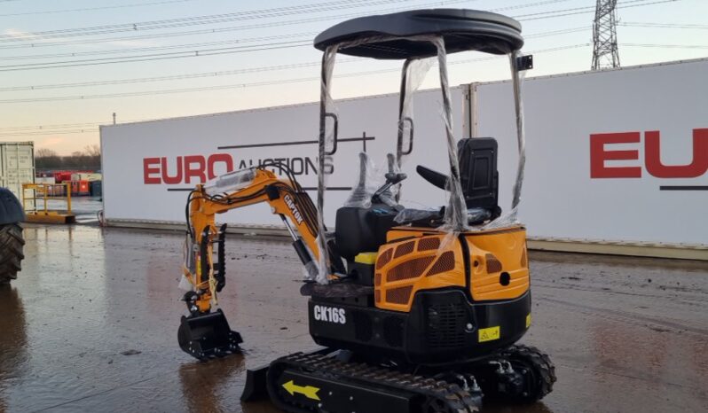 Unused 2024 Captok CK16S Micro Excavators For Auction: Leeds – 22nd, 23rd, 24th & 25th January 25 @ 8:00am full