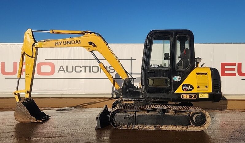 Hyundai R55-7 Mini Excavators For Auction: Dromore – 21st & 22nd February 2025 @ 9:00am For Auction on 2025-02-22 full