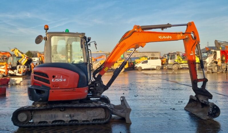 2013 Kubota U55-4 Mini Excavators For Auction: Leeds – 22nd, 23rd, 24th & 25th January 25 @ 8:00am full