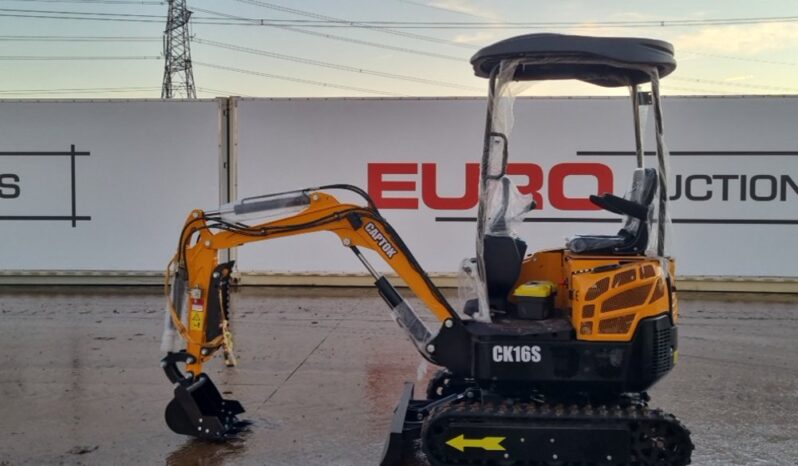 Unused 2024 Captok CK16S Micro Excavators For Auction: Leeds – 22nd, 23rd, 24th & 25th January 25 @ 8:00am full