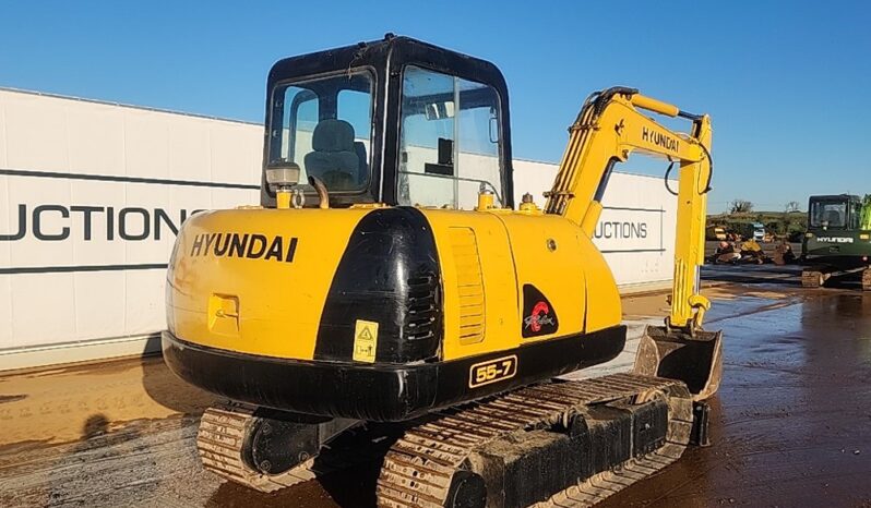 Hyundai R55-7 Mini Excavators For Auction: Dromore – 21st & 22nd February 2025 @ 9:00am For Auction on 2025-02-22 full