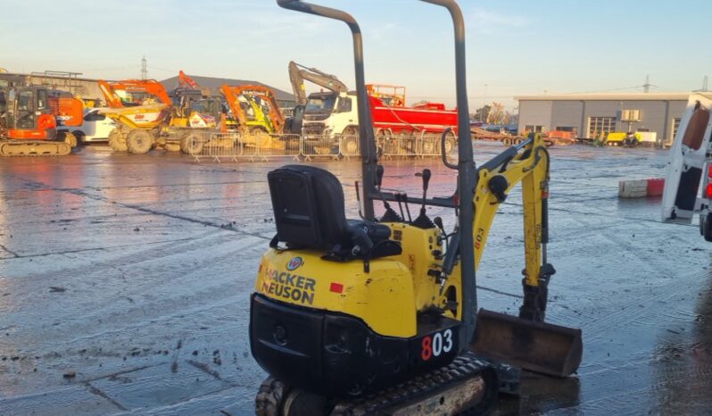 2018 Wacker Neuson 803 Micro Excavators For Auction: Leeds – 22nd, 23rd, 24th & 25th January 25 @ 8:00am full