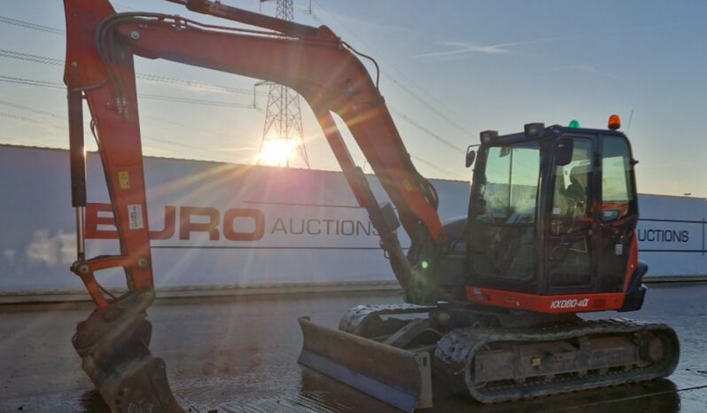 2019 Kubota KX080-4A 6 Ton+ Excavators For Auction: Leeds – 22nd, 23rd, 24th & 25th January 25 @ 8:00am