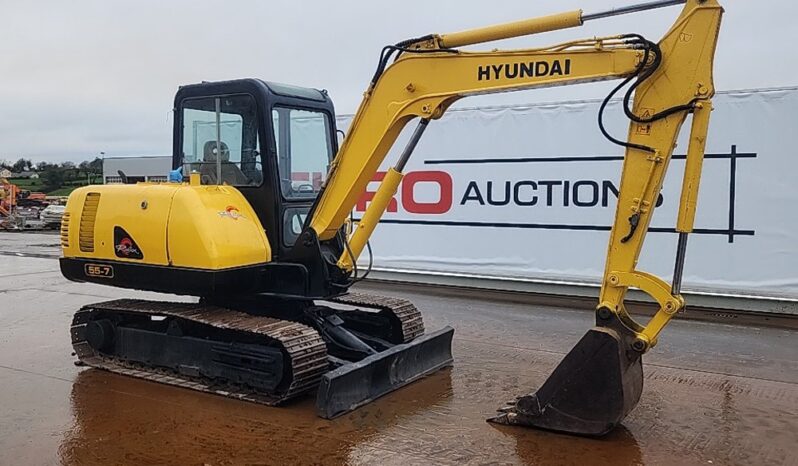 Hyundai R55-7 Mini Excavators For Auction: Dromore – 21st & 22nd February 2025 @ 9:00am For Auction on 2025-02-22 full