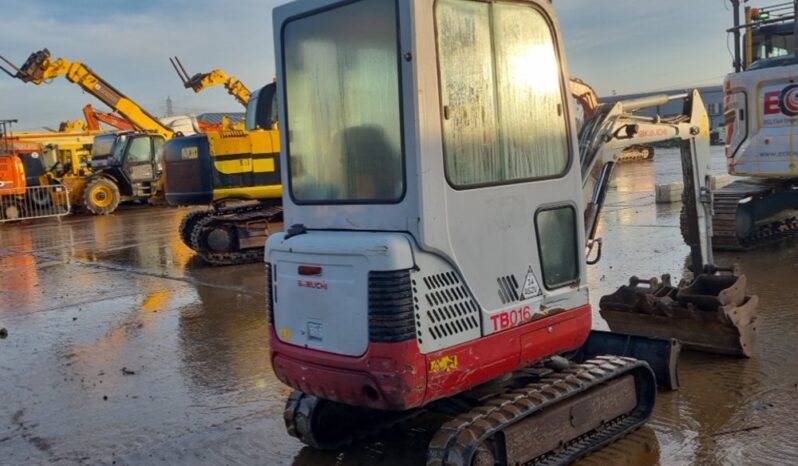 2012 Takeuchi TB016 Mini Excavators For Auction: Leeds – 22nd, 23rd, 24th & 25th January 25 @ 8:00am full