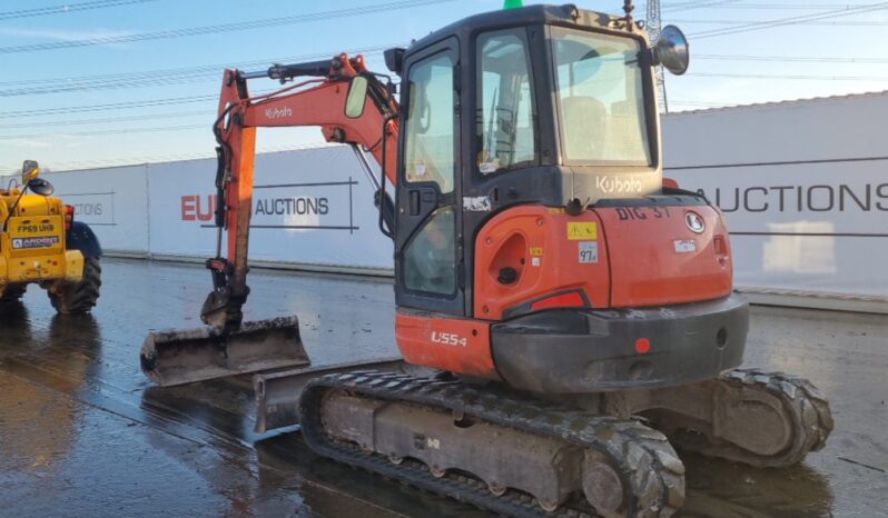 2013 Kubota U55-4 Mini Excavators For Auction: Leeds – 22nd, 23rd, 24th & 25th January 25 @ 8:00am full