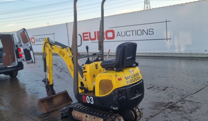 2018 Wacker Neuson 803 Micro Excavators For Auction: Leeds – 22nd, 23rd, 24th & 25th January 25 @ 8:00am full